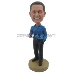 Casual Executive with Blackberry bobblehead