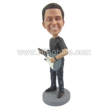 Guitar player Custom Bobbleheads From Your Photos