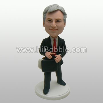 Business men In a hurry bobblehead Custom Bobbleheads From Your Photos