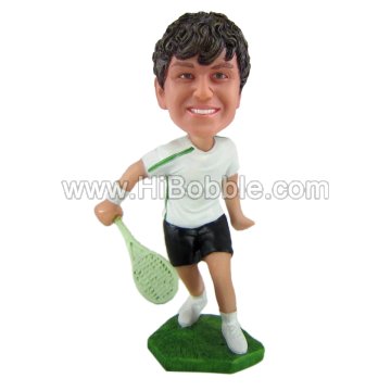 Tennis player bobblehead Custom Bobbleheads From Your Photos