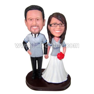 Wedding Couple Custom Bobbleheads From Your Photos