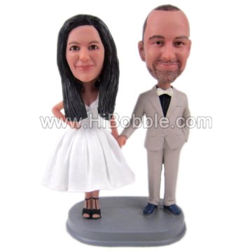 Wedding Cake Topper / Wedding Bobbleheads Custom Bobbleheads From Your Photos