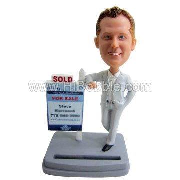 Business card  holder Custom Bobbleheads From Your Photos