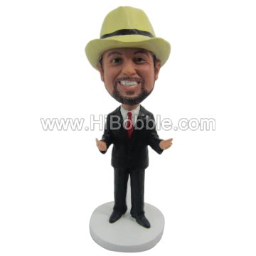 Humorous Businessman Cardholder Custom Bobbleheads From Your Photos
