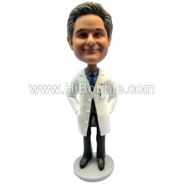 Lab Coat / DR.   bobblehead Custom Bobbleheads From Your Photos