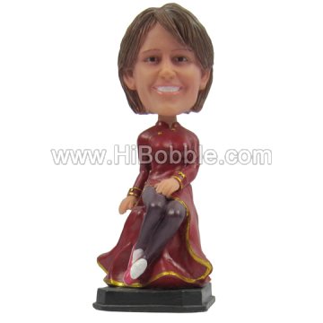 Lady Custom Bobbleheads From Your Photos