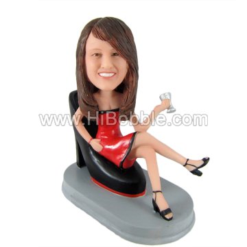 casual lady Custom Bobbleheads From Your Photos