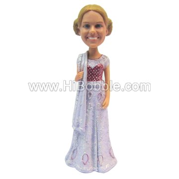 Indian girl Custom Bobbleheads From Your Photos