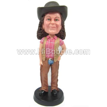 Casual Lady Custom Bobbleheads From Your Photos