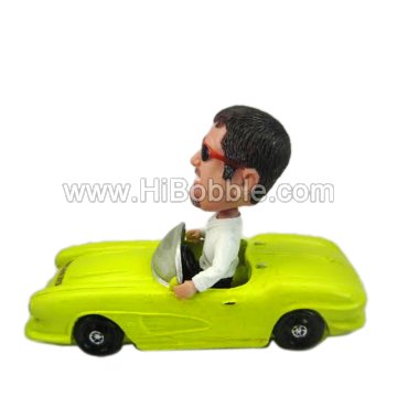 Male in a car Custom Bobbleheads From Your Photos