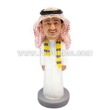 Middle Eastern Male Custom Bobbleheads From Your Photos