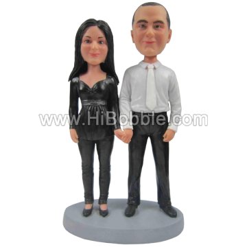 Couples Custom Bobbleheads From Your Photos