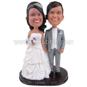 Custom Wedding Cake Topper / Wedding Bobbleheads Custom Bobbleheads From Your Photos