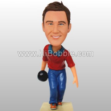 Bowler bobblehead Custom Bobbleheads From Your Photos