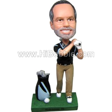 Golf Male Custom Bobbleheads From Your Photos