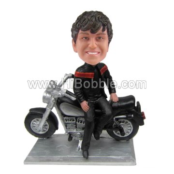Motorcycle Rider Bobble head Custom Bobbleheads From Your Photos