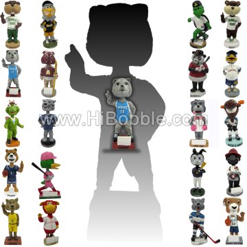 Head-to-toe custom - Customize your mascot bobbleheads Custom Bobbleheads From Your Photos