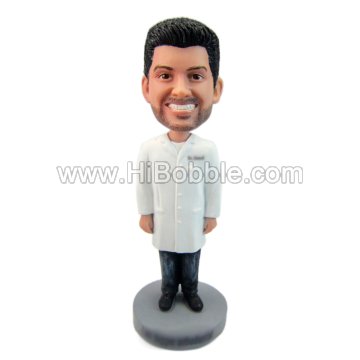 lab coat Custom Bobbleheads From Your Photos