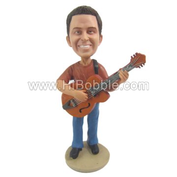 Guitar player Custom Bobbleheads From Your Photos
