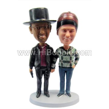 Breaking Bad Style Wedding Couple Custom Bobbleheads From Your Photos