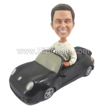 Male in a car Custom Bobbleheads From Your Photos